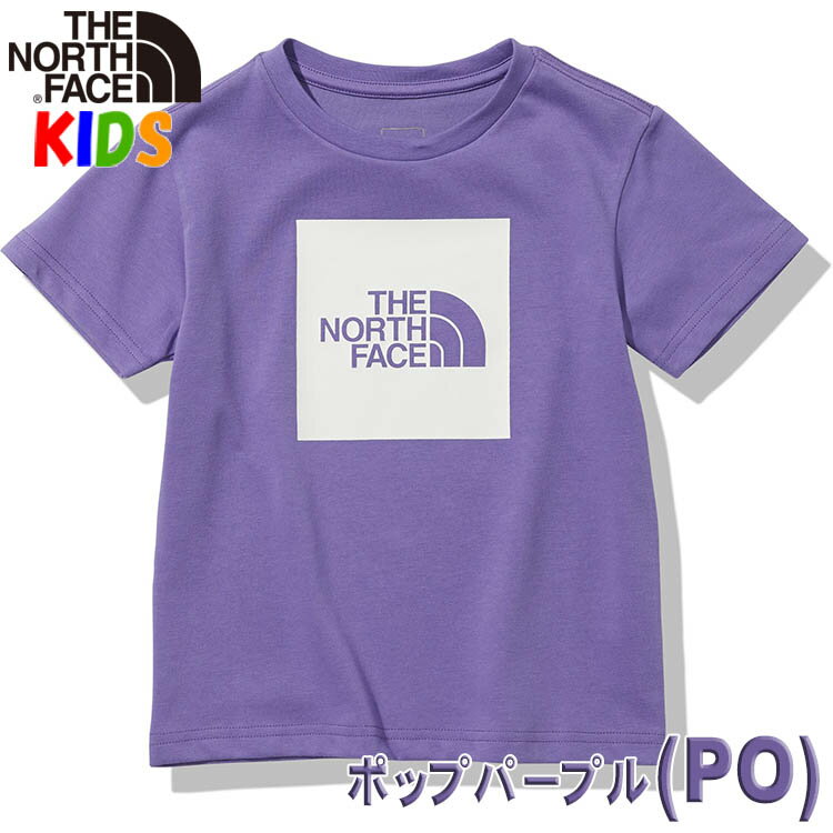 週末 超Pアップ ノースフェイス キッズ 半袖Tシャツ カラードビッグロゴ【100-150cm】North Face 男の子女の子アウトドアブランド S/S Colored Big Logo Tee