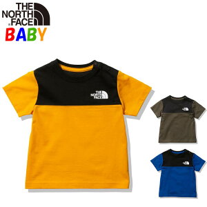 ノースフェイス ベビー【80-90cm】 半袖Tシャツ カラーブロック【オーガニックコットン使用】男の子 女の子 アウトドアブランド おしゃれ North Face