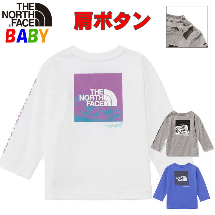 楽天キッズリュック・BUYERSNETCLUB送料込価格ノースフェイス ベビー 長袖グラフィックティー【80-90cm】【オーガニックコットン使用 男の子女の子アウトドアブランド】North Face