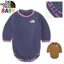 ノースフェイス ベビー【70-80cm】長袖クレイドルコットンロンパース North Face【オーガニックコットン男の子女の子おしゃれアウトドアブランドかわいい】