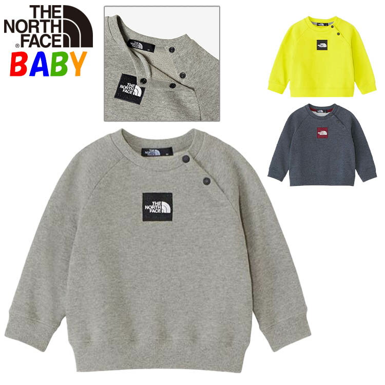 楽天キッズリュック・BUYERSNETCLUBノースフェイス ベビー トレーナースウェットロゴクルー【70cm80cm90cm】North Face【出産祝い男の子女の子未就学児通学通園用服 遠足 お泊り保育 旅行】