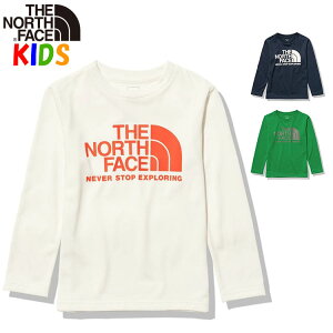 ノースフェイス キッズ 長袖Tシャツ【100-150cm】TNFバグフリーグラフィック North Face 男の子 女の子 アウトドアブランドおしゃれカッコイイ