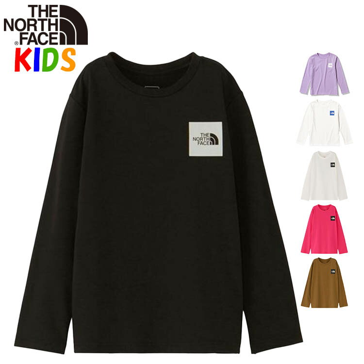 楽天キッズリュック・BUYERSNETCLUBノースフェイス キッズ【100-150cm】長袖スモールスクエアロゴTシャツ North Face 男の子女の子おしゃれアウトドアブランド