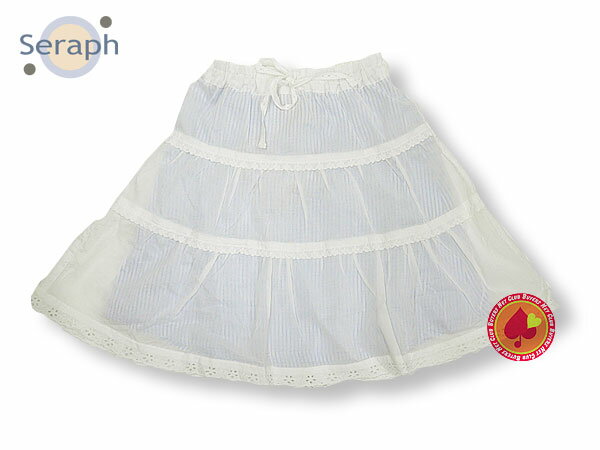 ティアードスカート ホワイト80cm/Seraph（セラフ）DD