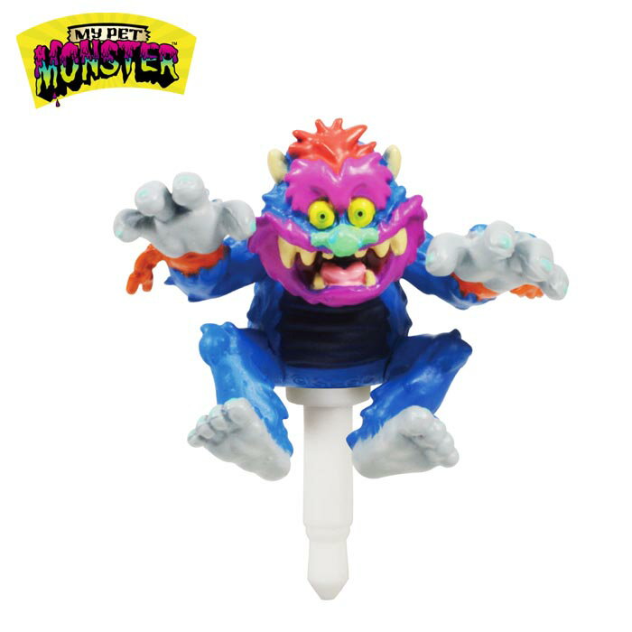 ピンジャックマスコット/マイペットモンスター（グロウ）/MY PET MONSTER メーカー： ドリームラッシュ サイズ： 約H30mm 詳細： スマートフォンやオーディオプレーヤーのイヤホンジャックに挿すアクセサリーに、80年代の人気キャラクター・マイペットモンスターが登場！ 「MY PET MONSTER」とは アメリカで、80年代後半から90年代にかけて大ヒットしたキャラクターです。 1986年にまずキャラクター人形が発売され、その人気からアニメーション・シリーズも放送されました。 80年代の子供たちも成長し、大人になった今、その人気が再燃しています。