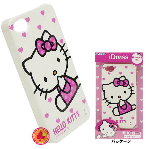 iDress iPhone4対応　ホワイト/ハローキティ（HELLO KITTY）