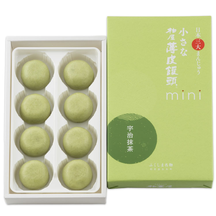 小さな柏屋薄皮饅頭mini 宇治抹茶 9個入のサムネイル