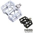 MKS ALLWAYS Ezy Superior オールウェイズ イージースーペリア フラットペダル自転車 街乗り サイクリング MTB マウンテンバイク オフロード スパイクピン グリップ クリップレスストラップ シルバー ブラック 交換パーツ 自転車パーツ MIKASHIMA ミカシマ 三ヶ島製作所