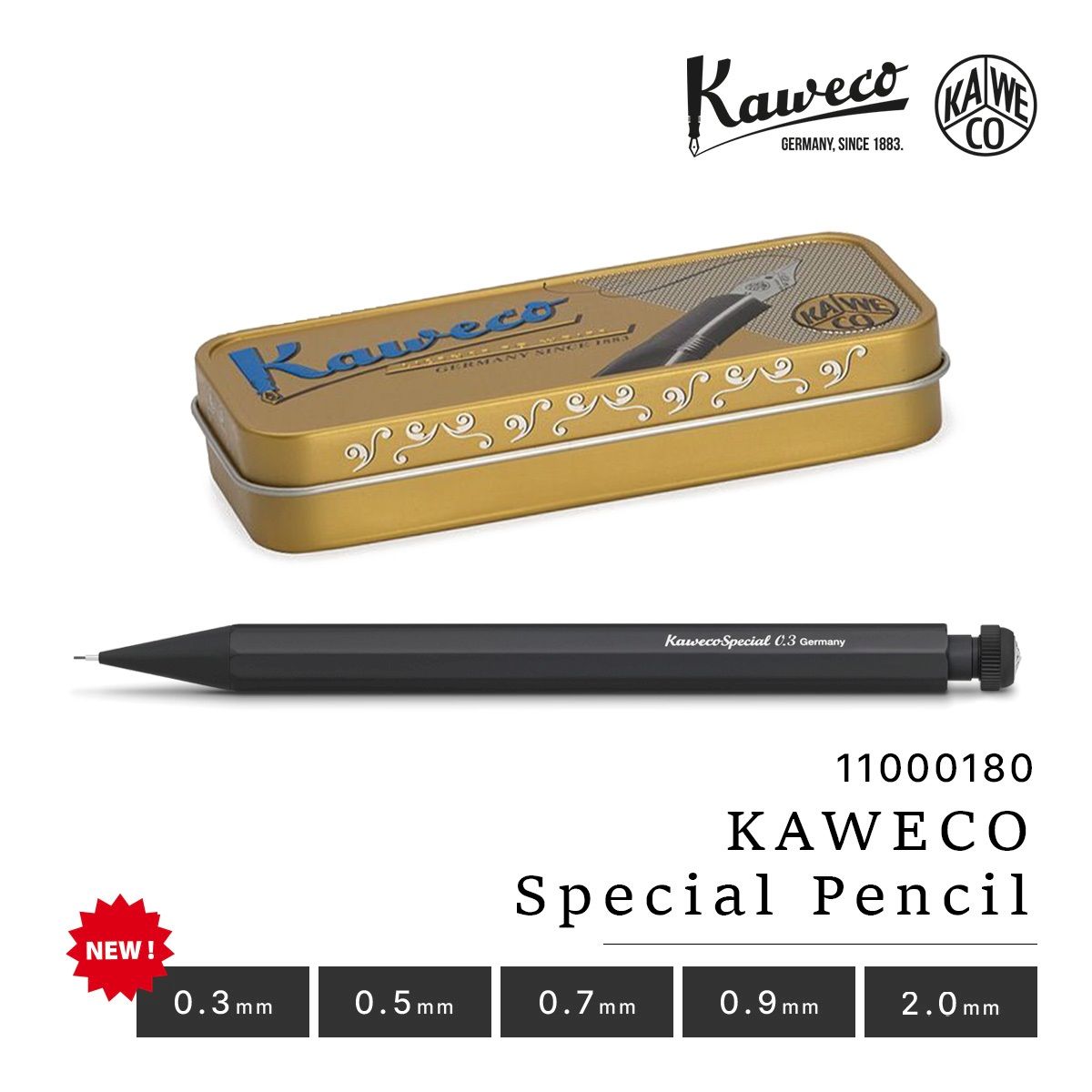 楽天UT-Jai（ユーティージャイ）カヴェコ シャーペン KAWECO スペシャルペンシル ブラック 0.3mm 0.5mm 0.7mm 0.9mm 2.0mm SPECIAL 黒 HB アルミ 真鍮 クリスマス プレゼント ギフト 彼氏 彼女 女性 男性 男の子 女の子 社会人 大学生 実用的 おしゃれ かわいい かっこいい 誕生日 贈り物