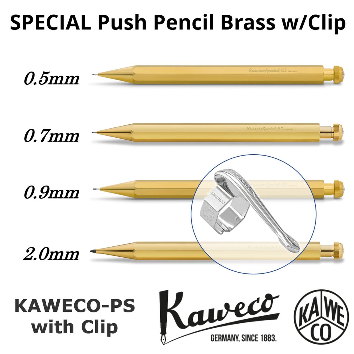  シャーペン カヴェコ KAWECO スペシャル ペンシル ブラス 0.5mm 0.7mm 0.9mm 2.0mm シャープペンシル 真鍮 金色 ゴールド 高級 ブランド 筆記用具 文房具 筆記具 クリスマスプレゼント ギフト 社会人 大人 大学生 男性 女性 書きやすい 疲れにくい