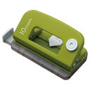 カール事務器 デコレ・パンチ 2穴 10枚 グリーン DP-35-G