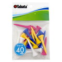Tabata(タバタ) ゴルフ プラスリム ショートティー 40mm プラスチックティー スリムティー ショート 18本入 GV1418 S ホワイト、ブルー、...