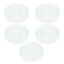 Coollooda コード 巻き取り ケーブルまきとり 5個セット ケーブル収納ケース 透明 丸型 コードリール イヤホン巻き取り ケーブルリール まとめる ホルダー 収納 絡まり防止 軽量 小型 持ち運び