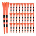 50本入り ゴルフ ロングティー ゴルフティー 83mm 目盛り付き 高さ調節可能 乗せやすい ストライプ柄 折れにくい ゴルフトレーニング用 ライン付きゴルフ...