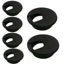 ユアクト 配線孔キャップ ケーブルホールカバー ワイヤーオーガナイザー 穴径35mm ワイヤ グロメット コンピュータデスク用 6個セット