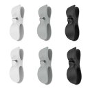 To all Genie コードホルダー 巻き取り シリコン コード ホルダー 家電コード まとめる ケーブルオーガナイザー 収納 6個セット(ブラック2個、ホワイト2個、グレー2個)