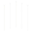 PATIKIL ラバーツイス トタイ、24インチシリコン再利用可能なツイス トタイ、重い負荷に耐える、5個、ホワイト