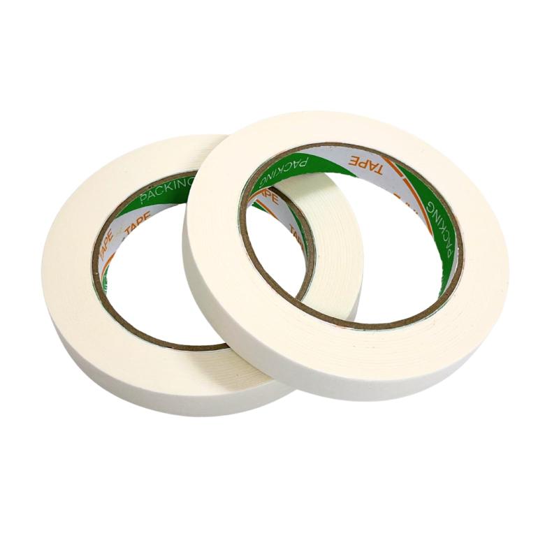 kaminoKa 汎用マスキングテープ 幅15mm 包装テープ 剥がしやすい 手でカットしやすい 書き込める 白 無地(3)