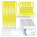 IDカードホルダー 首掛け ネックストラップ名札 ネームホルダー 名札ホルダー スタッフ 社員証 名刺 パス 展示会 ソフト 防水 透明 横型