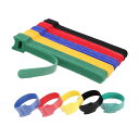 Neyiem 【整理収納の専門監修】ケーブル結束バンド 配線整理 収納 固定 ケーブルバンド マジックテープ 纏める 配線まとめ 結束テープ 結束バンド 繰り返し使用可能 両面 マジックテープ用 (