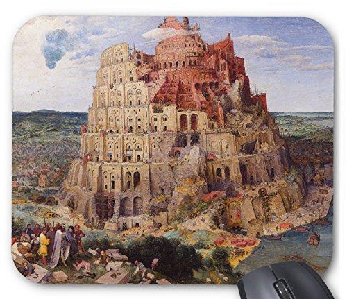 ピーテル・ブリューゲル『 バベルの塔 』のマウスパッド：フォトパッド（世界の名画シリーズ）