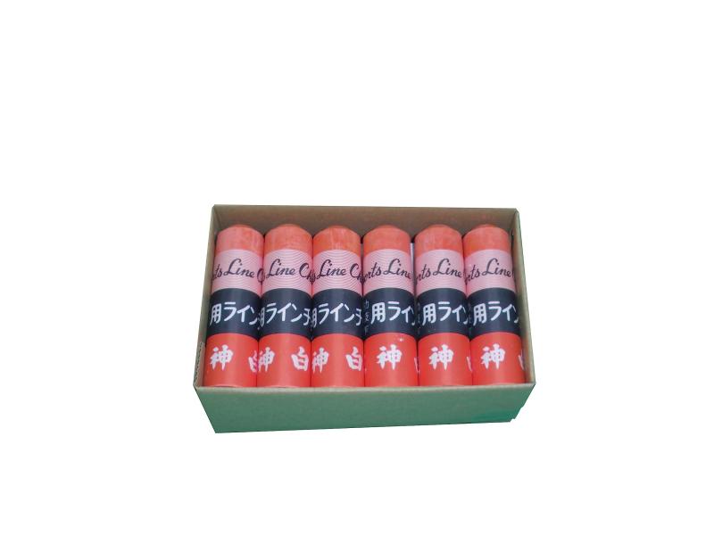 天神スポーツラインチョーク 12本入 赤
