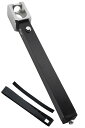 UJack(ユージャック) ペグハンマー 日本製 コンパクト ピークスハンマー 小型 ストレート キャンプ ハンマー ステンレス 角形 (本体+付属黒色ラバーグリップ)