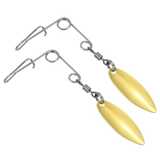 PATIKIL フィッシングスピ ナーベイトワイヤーとブレード バスフィッシング用 30個 ルアーメイキング用品 小型 ウィローリーフ ゴールドトーン PATIKIL フィッシングスピ ナーベイトワイヤーとブレード バスフィッシング用 30個 ルアーメイキング用品 小型 ウィローリーフ ゴールドトーン