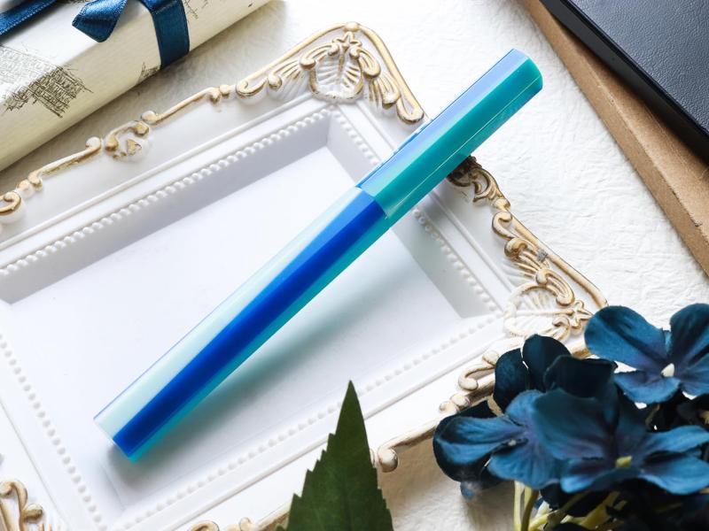 WANCHER 万年筆 カレイドクイーン万年筆・ 水天 KALEIDO QUEEN 8角柱 芸術美術コレクション 【ワンチャ..