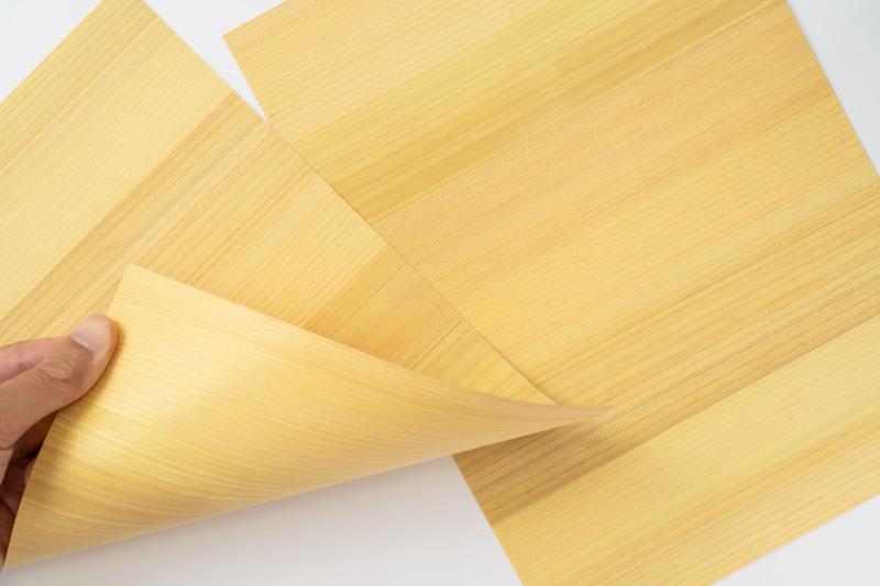 木の紙（両面木／木目：横／ヒノキまさ目）キヤノン製／ブラザー製家庭用インクジェットプリンター用 A4サイズ