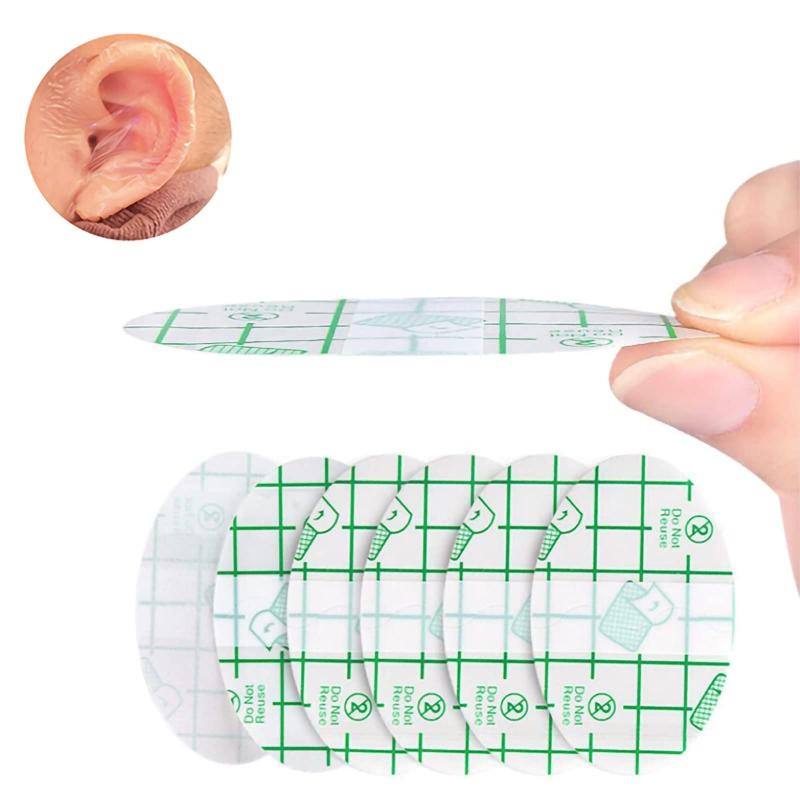 赤ちゃん用防水イヤーパッチ、新生児用イヤーマフ、シャワー用使い捨てイヤーマフ、防水擦り傷防止靴パッチ、超薄型透明粘着かかと見え..