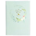 クツワ 手帳 カラーインデックス手帳 2026年 B6 マンスリー 日曜始まり リースミント 130SHB 2025年12月始まり