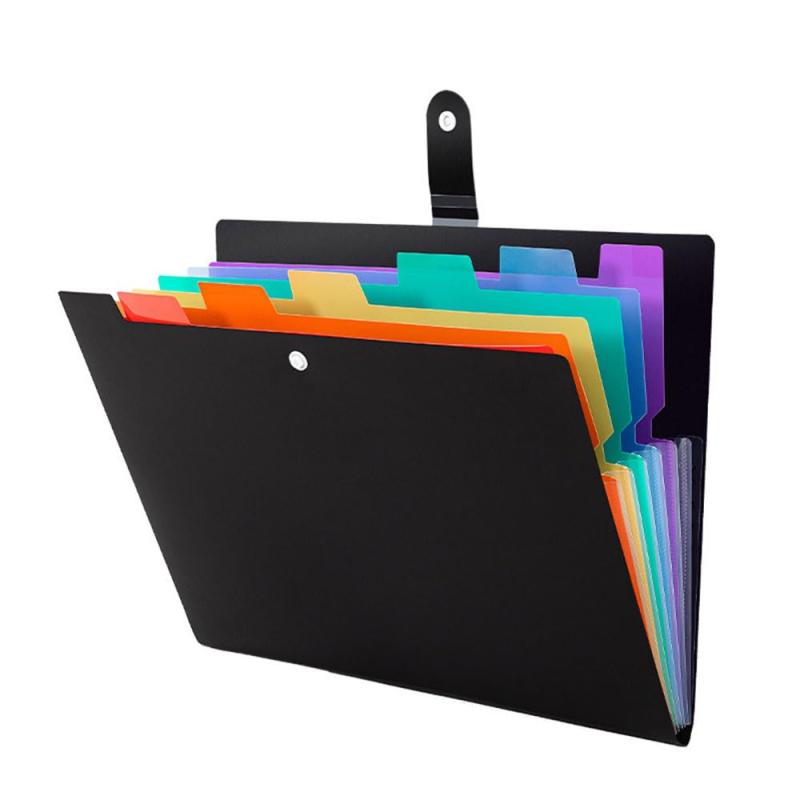 ドキュメントファイル 7ポケット A4ドキュメントスタンド 書類収納ケース 区分けラベル付き 書類管理 ..