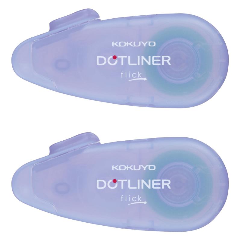 コクヨ テープのり ドットライナー フリック 本体 ライラック 2個セット タ-DM4900-06VX2SET 紫