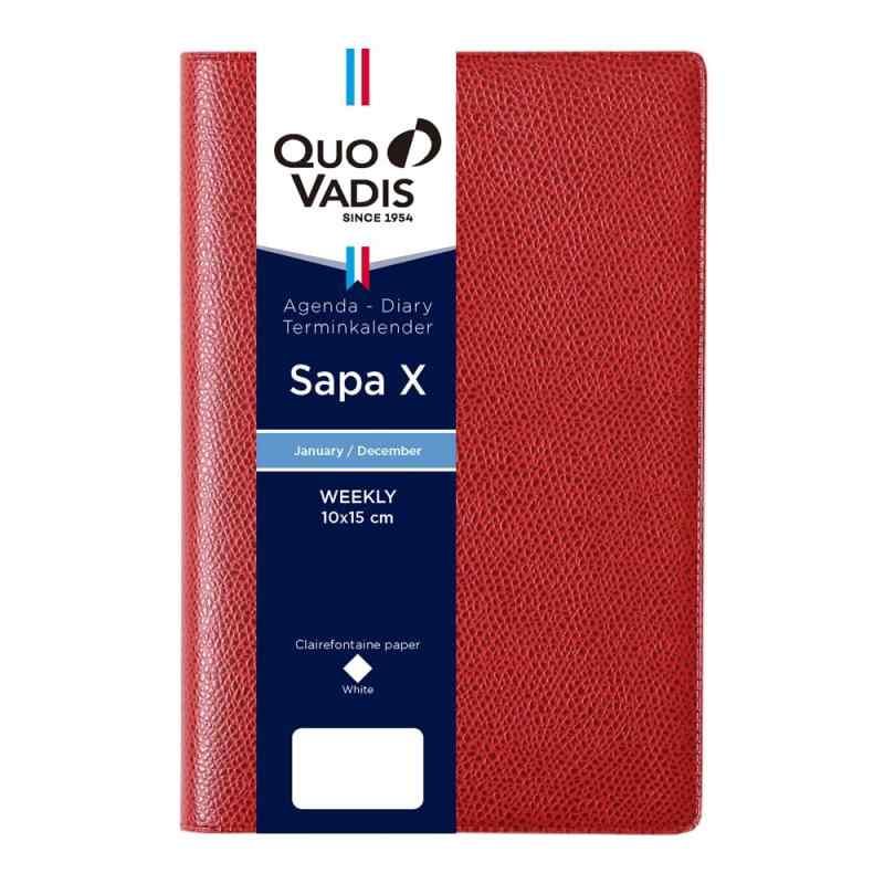 クオバディス 【2025年版】 手帳 ダイアリー『サパックス』(週間セパレート・1月始まり・A6変型 10×15cm・4ヵ国語表記) QUOVADIS