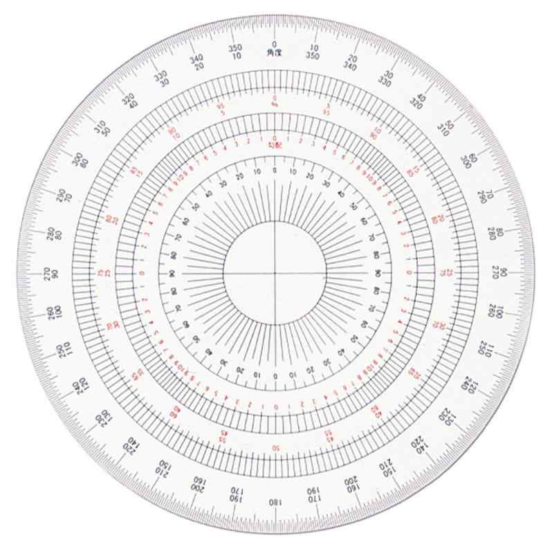 ドラパス 全円分度器 アクリル製