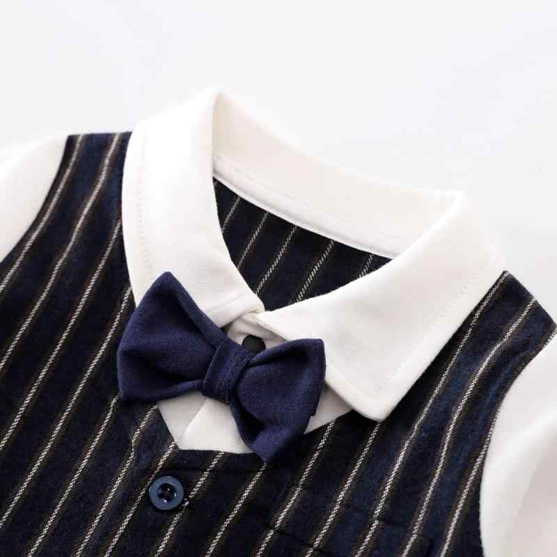 [UNIMOR] ベビー フォーマル スーツ カバーオール 紳士風 ベスト付き 蝶ネクタイ 出産祝い 結婚式 誕生日 お宮参り 写真撮影 お食い初め フォーマルロンパース