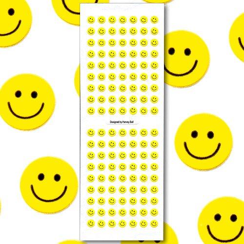 ニコニコシール 超ミニスマイル黄 ZC276│シール シール・ステッカー