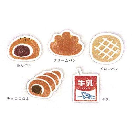 和紙フレークシール 紙製パン【菓子パン】 QSA35