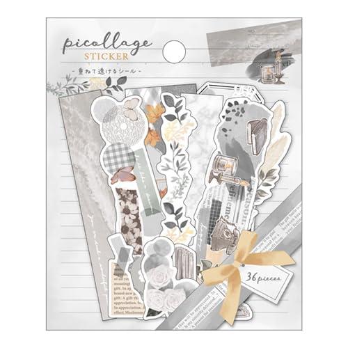 クラックス ピコラージュステッカー 116411 グレー│シール シール・ステッカー