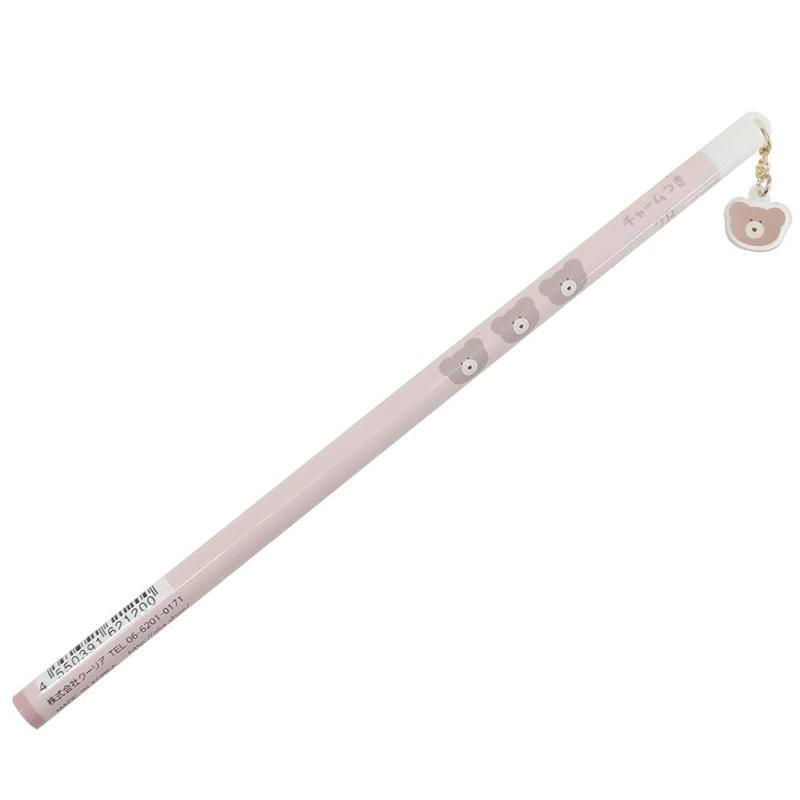 モコモカ[鉛筆]丸軸 チャーム えんぴつ 2B/モカ B mocomocha