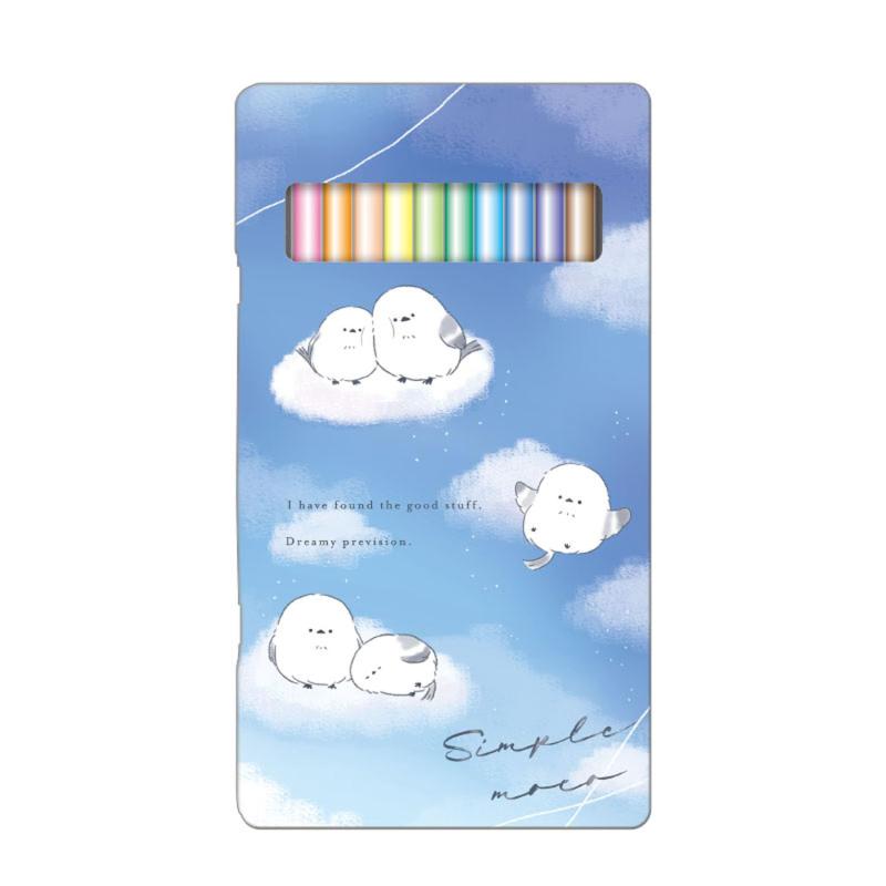 カミオジャパン 色鉛筆 12色 缶ケース入