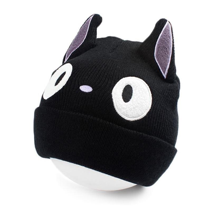 [よキーよ] ニット帽 可愛い耳付き帽子 親子お揃い帽 ニットキャップ ねこ耳 猫耳 赤ちゃん キッズ 黒..