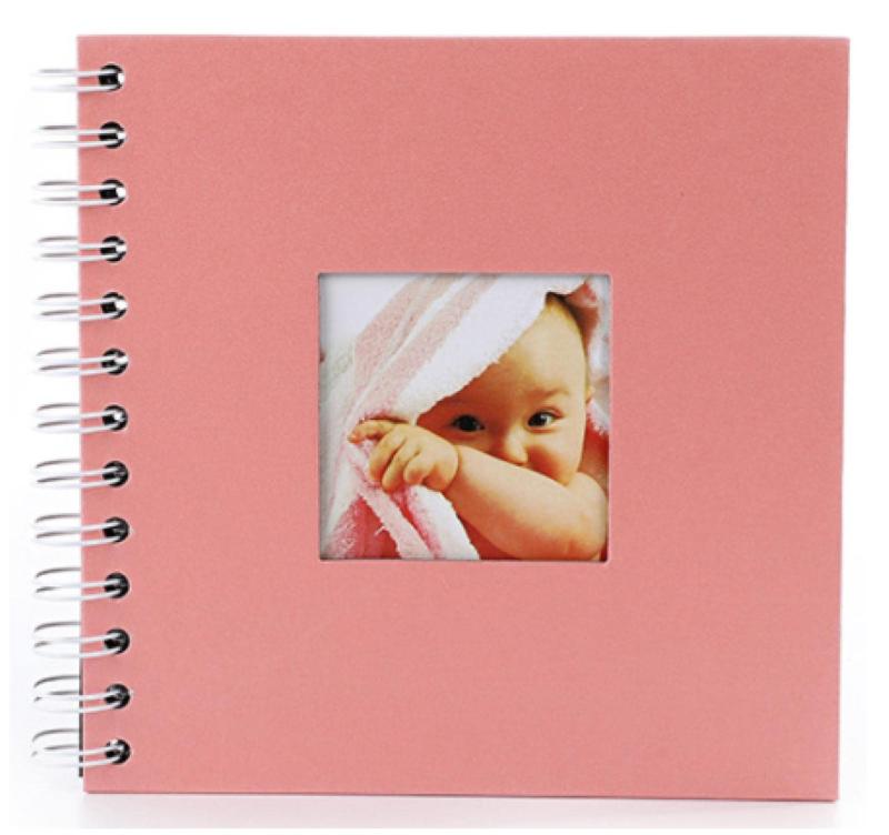 fogman アルバム スクラップブック 写真 手作り デコ 黒台紙 子供 赤ちゃん 20ページ