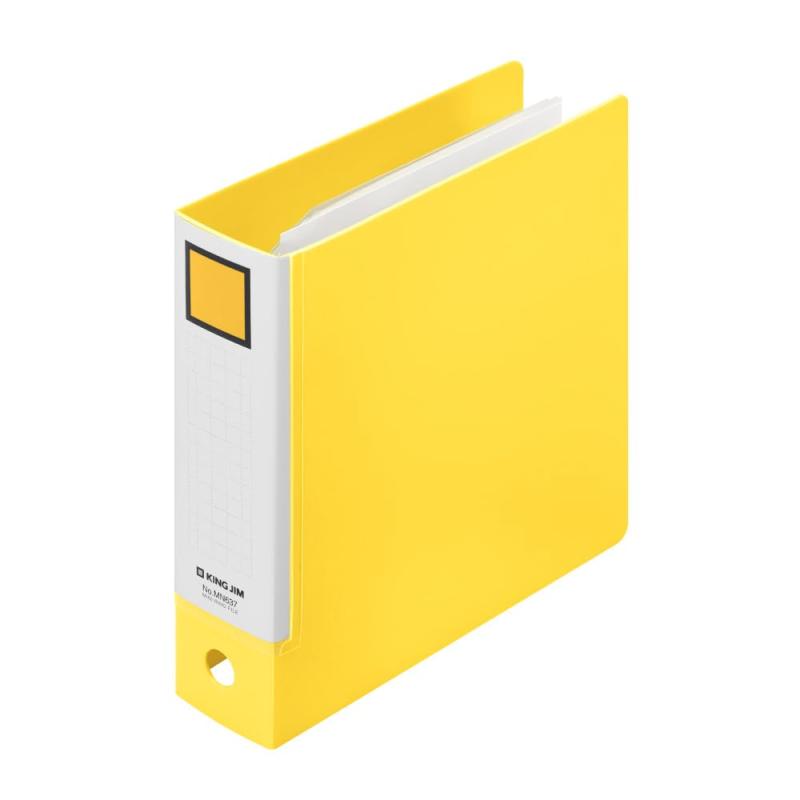 キングジム カードファイル ミニリングファイル 3穴バインダー ミニチュア