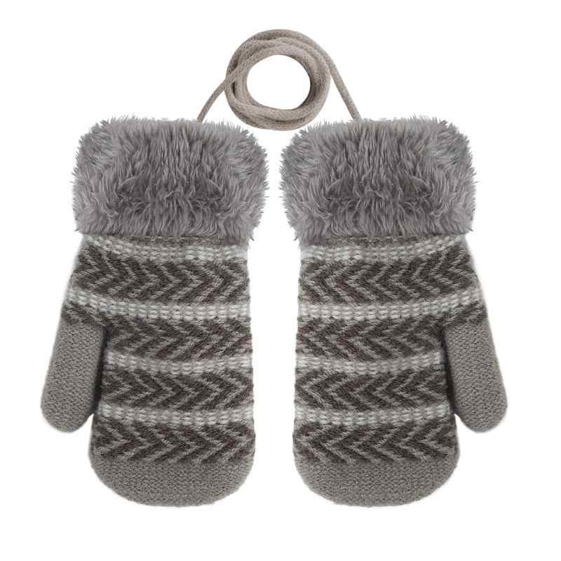 [IPENNYE] キッズ手袋 ベビー用 ミトン手袋 子供用 ニット手袋 暖かい 秋冬 防寒 厚手 裏ボア ふわふわ..