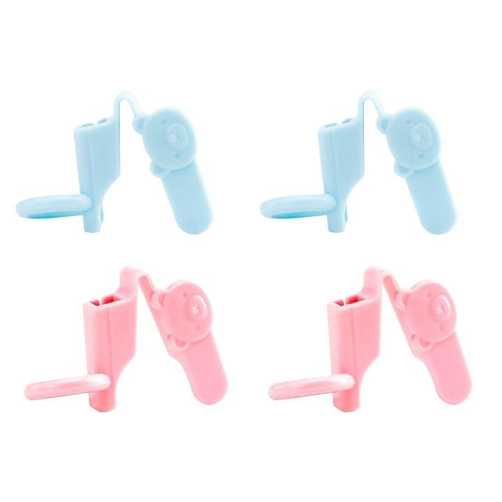 PAVIKE 箸トレーニングツール 4個セット 箸補助 子供 子供用補助ばしツール 滑り止め 箸練習アクセサリ..