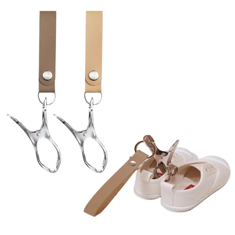 [YaoooosF] シューズクリップ ベビーカーに吊り下げ可能 ブランケットクリップ 2個入り ベビーカー ク..