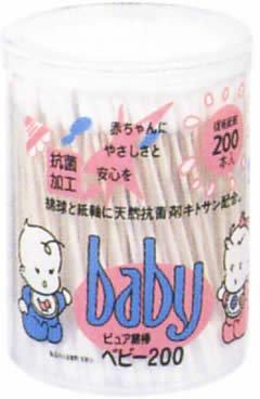 ピュア綿棒ベビー 200本