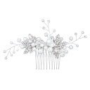 髪飾り ヘアアクセサリー ヘッドドレス パール ヘアピン ブライダルウェディング髪飾り ブライダルパールヘアコーム パール髪飾り ヘアアクセサリー かんざし 結婚式/パーティー/成人式/